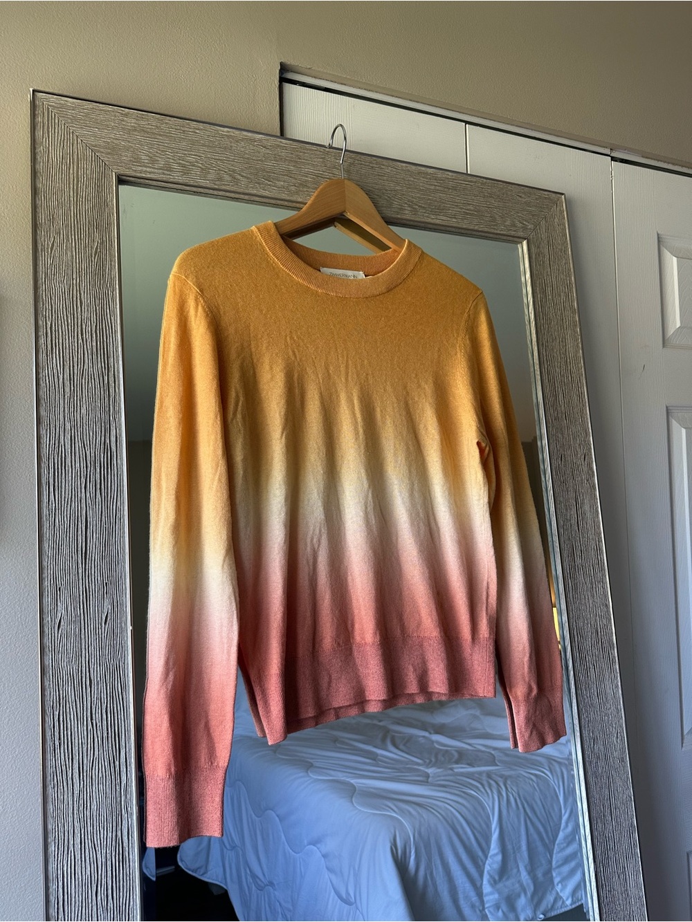 Zimmermann 100% Cashmere Orange Ombré Sweater Medium Size 3